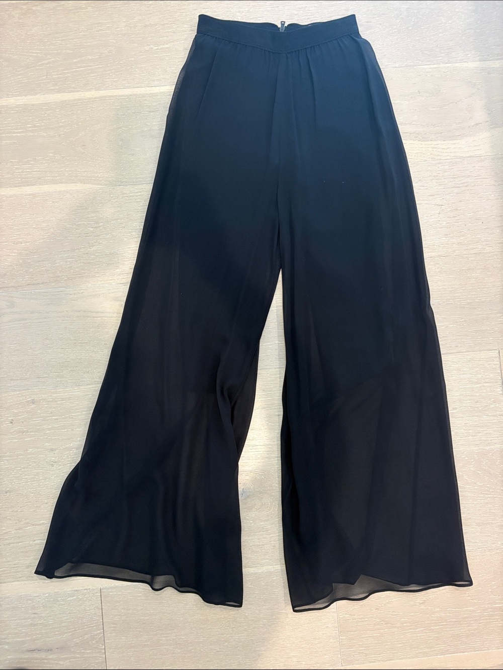 Alice + Olivia Wide Leg Black Women's Pants